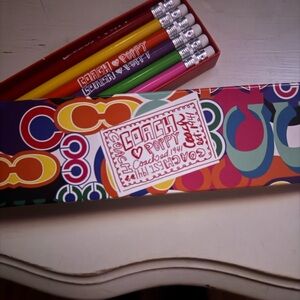 Coach Poppy Colorful Pencil Set